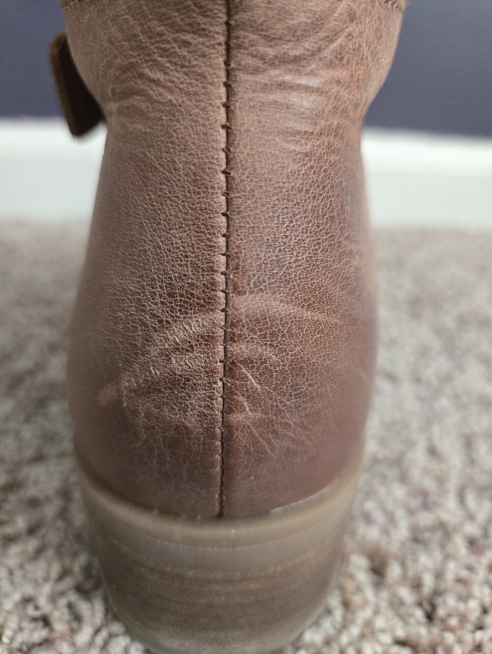 Lucky Brand Inifita Riding Boot - Knee-High Brown Boots - Sz 8 - Picture 14 of 16